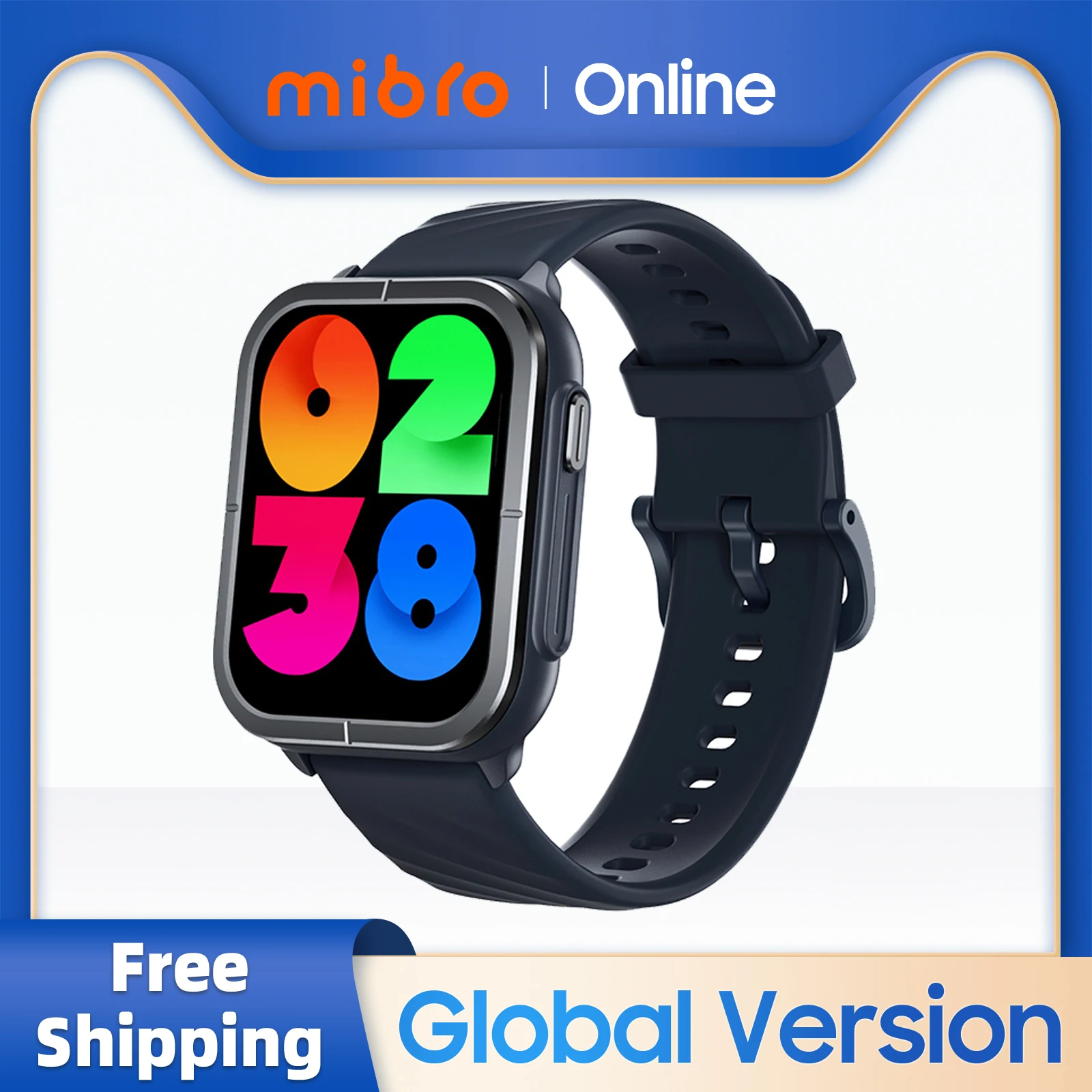 

Mibro C3 Smartwatch Global Version 1.85Inch HD Screen 70 Sports Modes 350mAh Heart Rate Monitor Waterproof Men Women Smart Watch