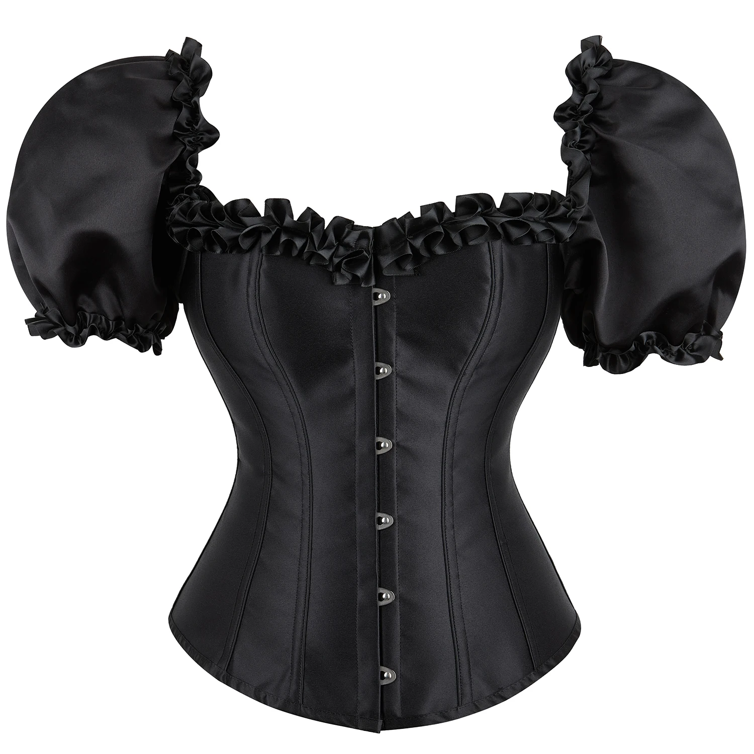 

Puff Sleeve Women Top Sexy Gothic Corsets and Bustiers Top Overbust Corselet Slimming Corset Belt Shapewear Women Modeling Strap