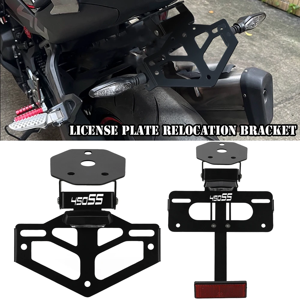 

2025 450 SS FOR CFMOTO 450SR/SR-S/SS 2022-2024 450SR-S 450SS License Plate Holder Bracket Rear Tail Tidy Fender Eliminator Kit