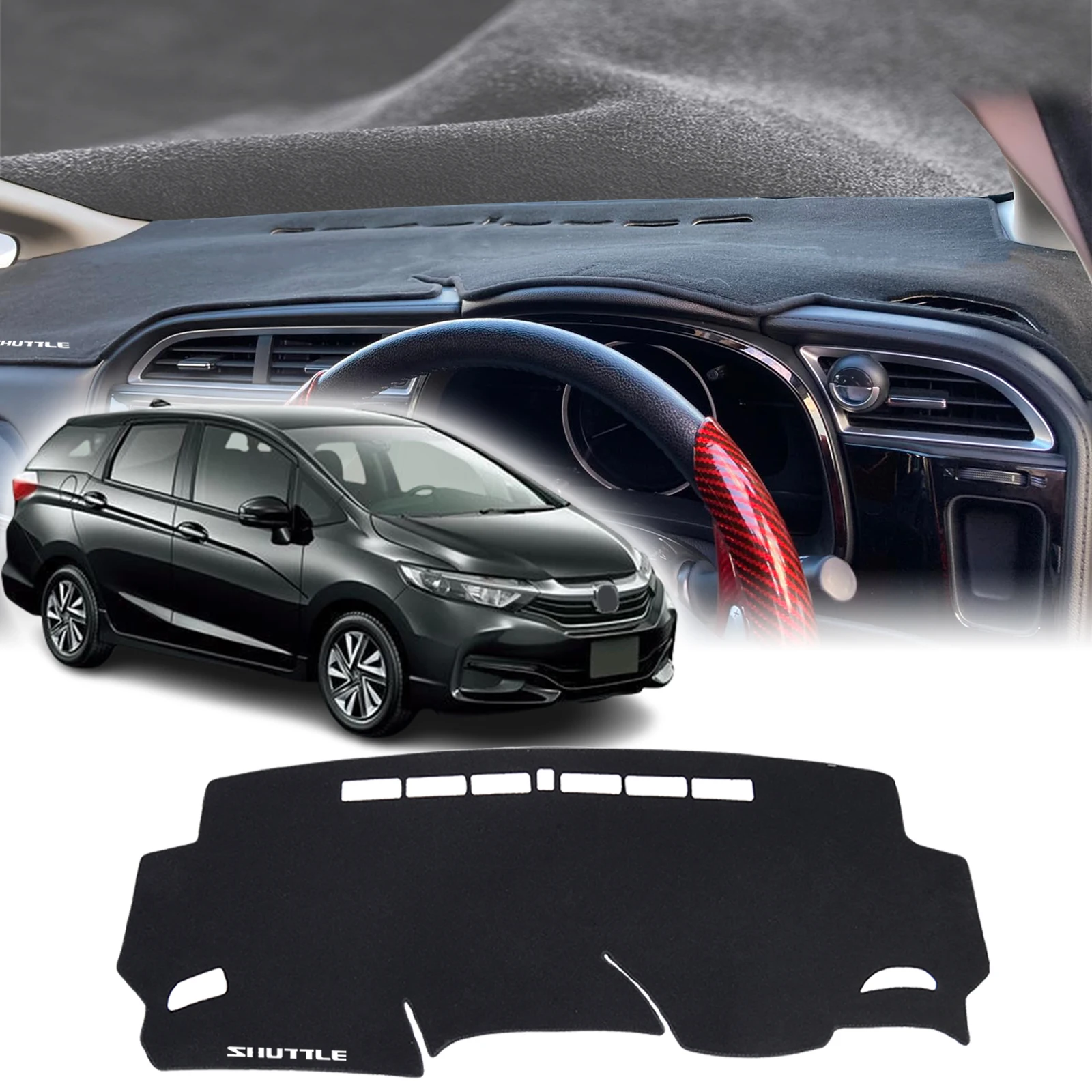 

fit for Honda Fit Shuttle Wagon Gk8 2015-2022 RHD Car Accessories Dashmat DashMat Sunshade Dashboard Cover Pad Protective Carpet