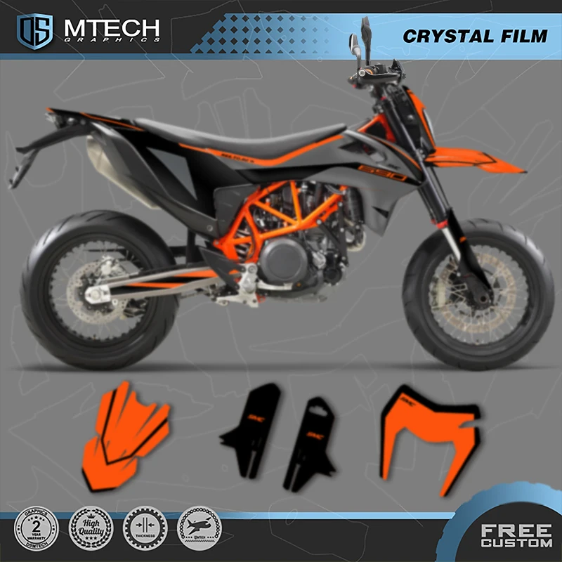 

DSMTECH Custom Motorcycle Graphics For KTM 2019 2021 2022 SMC-R 690 19-21 SMC-R Enduro Decals Stickers Kits 005