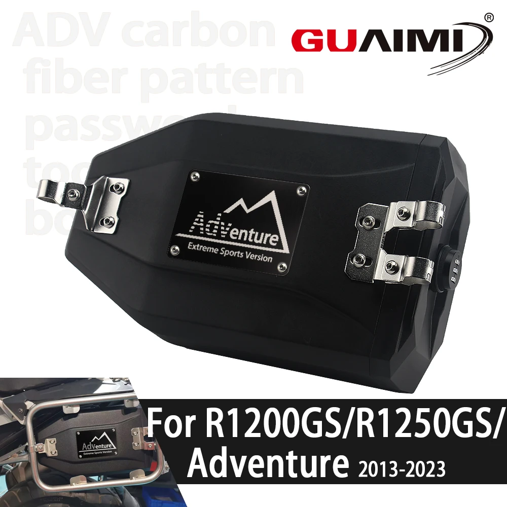 For R1300GS R1200GS R1250GS Adventuer 1290 Super Adventure S R 4.2 Liters Tool Box Password Lock Motorcycle Waterproof Toolbox