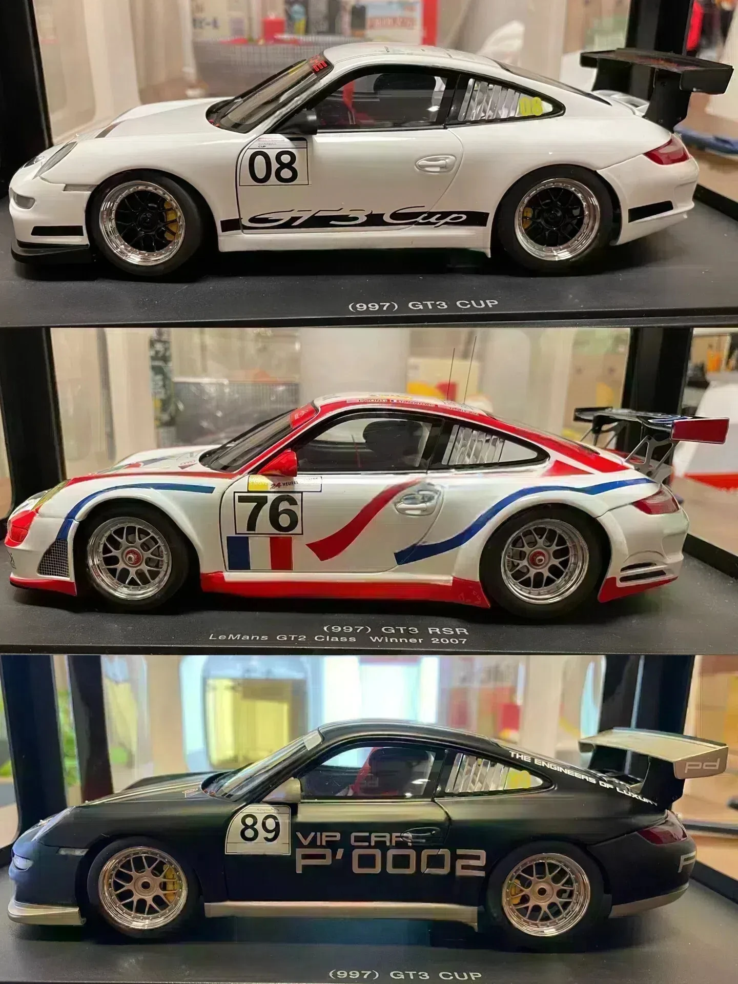 Autoart-GT3 Toxic P Le Mans Simulation Limited Edition Alloy Metal Leges Car Model, Toy Gift, 1:18, 997