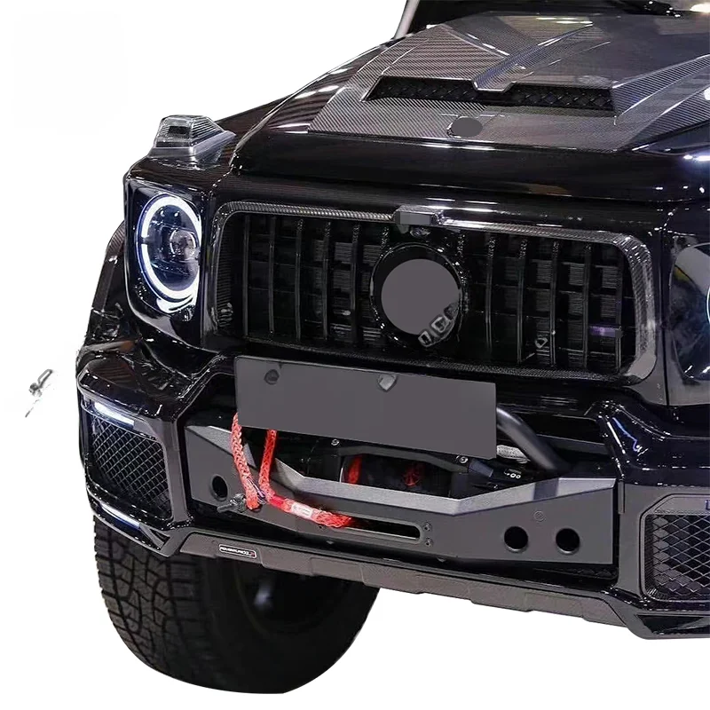 Full Carbon Fiber Front Bumper Grille For Mercedes Benz W464 G63 G500 G550 Facelift B900 2019-2020