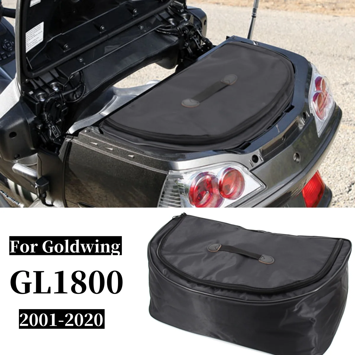 

Для Honda Gold Wing GL1800 GL1800 Верхняя коробка для мотоцикла, внутренняя сумка, сумка для багажника, водонепроницаемая сумка для хранения багажа 2001-2020