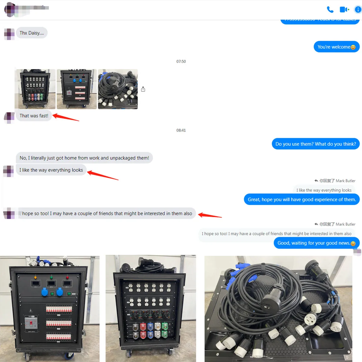 24-Channel 20A American Edison Plug Power Supply Release 110V 400A Rhino Plug Input Distribution Box Circuit Breaker Output