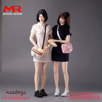 CCN6025 1/6 Scale Female Tennis Dress Polo Collar Short Skirt Clothes Model Fit 12'' TBL S10D S16A Soldier Action Figure Body