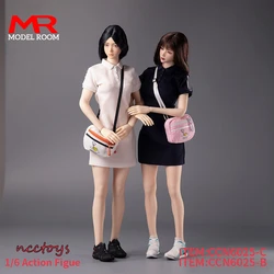 CCN6025 1/6 Scale Female Tennis Dress Polo Collar Short Skirt Clothes Model Fit 12'' TBL S10D S16A Soldier Action Figure Body