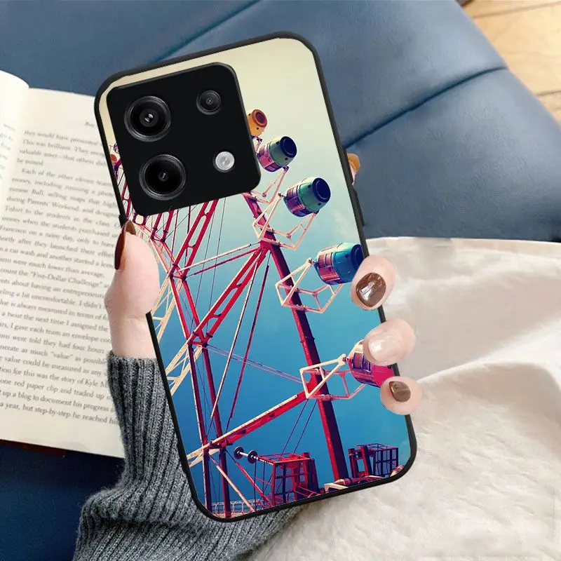 Ferris wheel Phone Cover For Xiaomi Redmi Redmi Note13pro note12pro 11pro note10pro 9pro 8pro 9s 9T 8T K40 12C 10C Cases coque