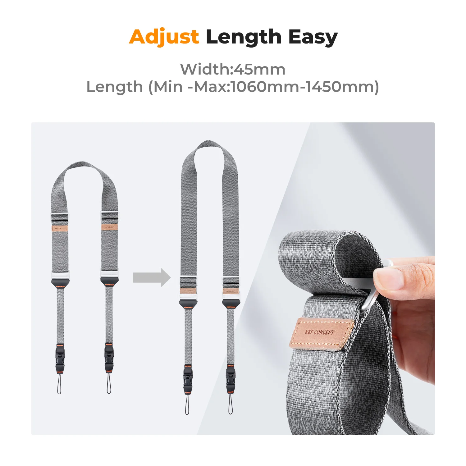 K&F Concept Adjustable Camera Neck Strap Quick Release Shoulder Camera Sling Strap For Canon Sony Fuji DSLR DSR Camera Ropes