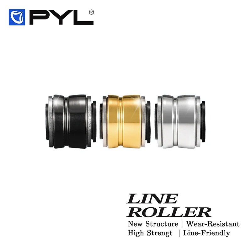 pyl-チタン合金ダブルベアリングラインローラーガイドリングシールサイレントシマノステラヴァンキッシュスピニングリール用改造