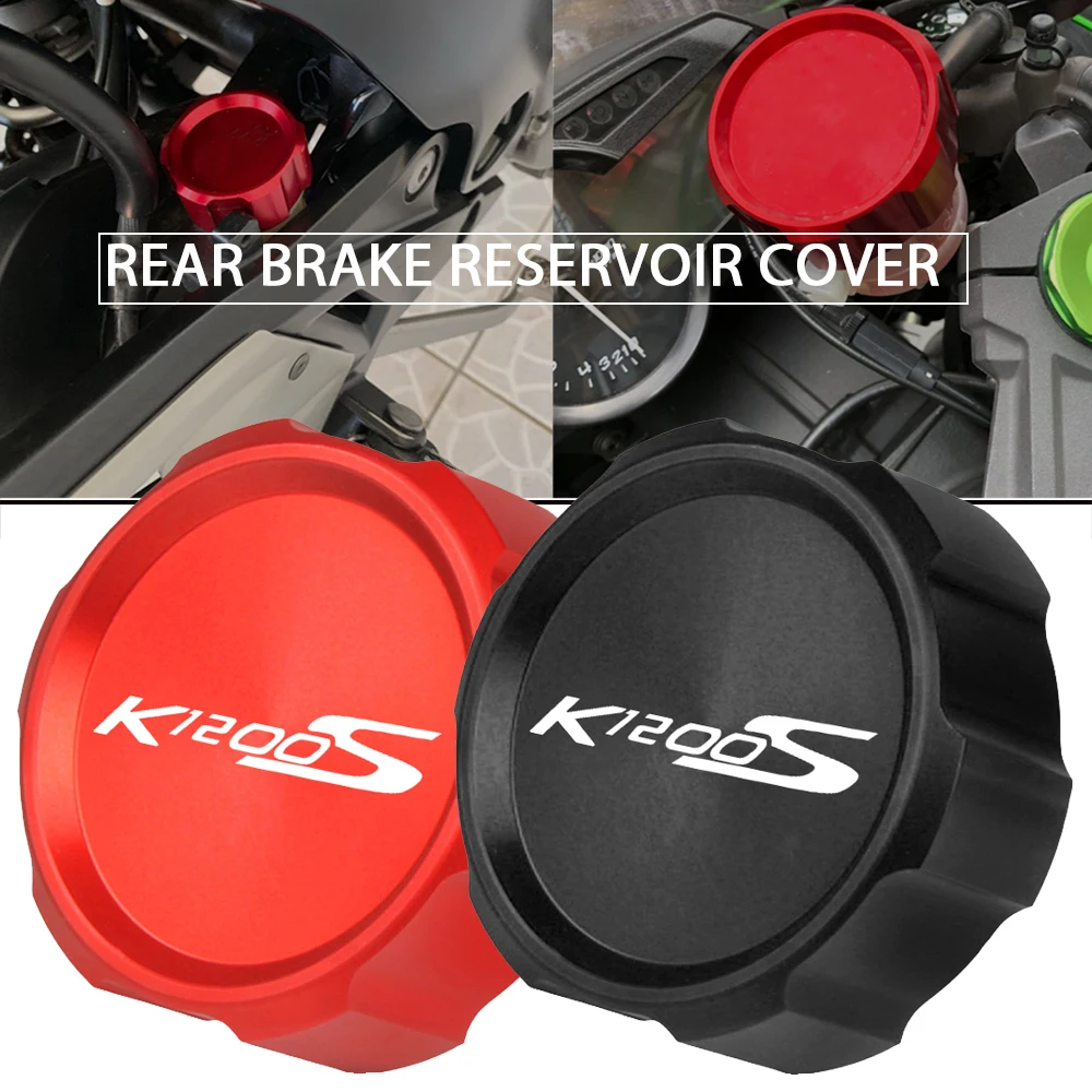 

For BMW K1200S K 1200 S R K1200R Sport K1200GT Motorcycle Accessories CNC Rear brake Fluid Cylinder Master Reservoir Cover Cap