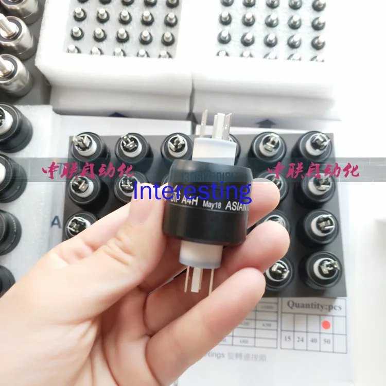 Asiantool-Anillo de deslizamiento conductivo Mercury A4H, accesorio giratorio de 4 vías, colector de corriente MERCOTAC M430C