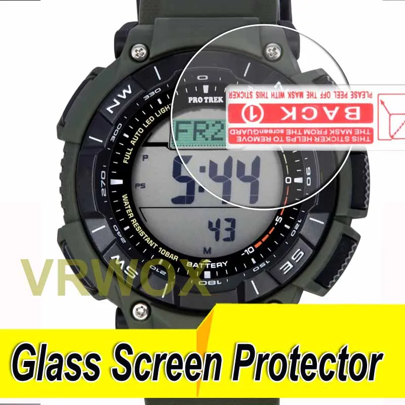 

2PCS/3PCS Glass Screen Protector For PRG-340 Watch,2.5D Rounded Edges 9H