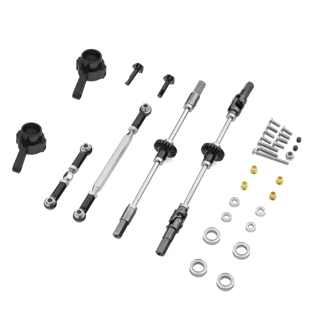 Upgrade Metal Gear Bridge Axle for WPL B14 B24 B-24 C14 C24 C-24 B16 B36 Q60 1/16 RC Car Spare Parts Metal Front Rear Axle Gear