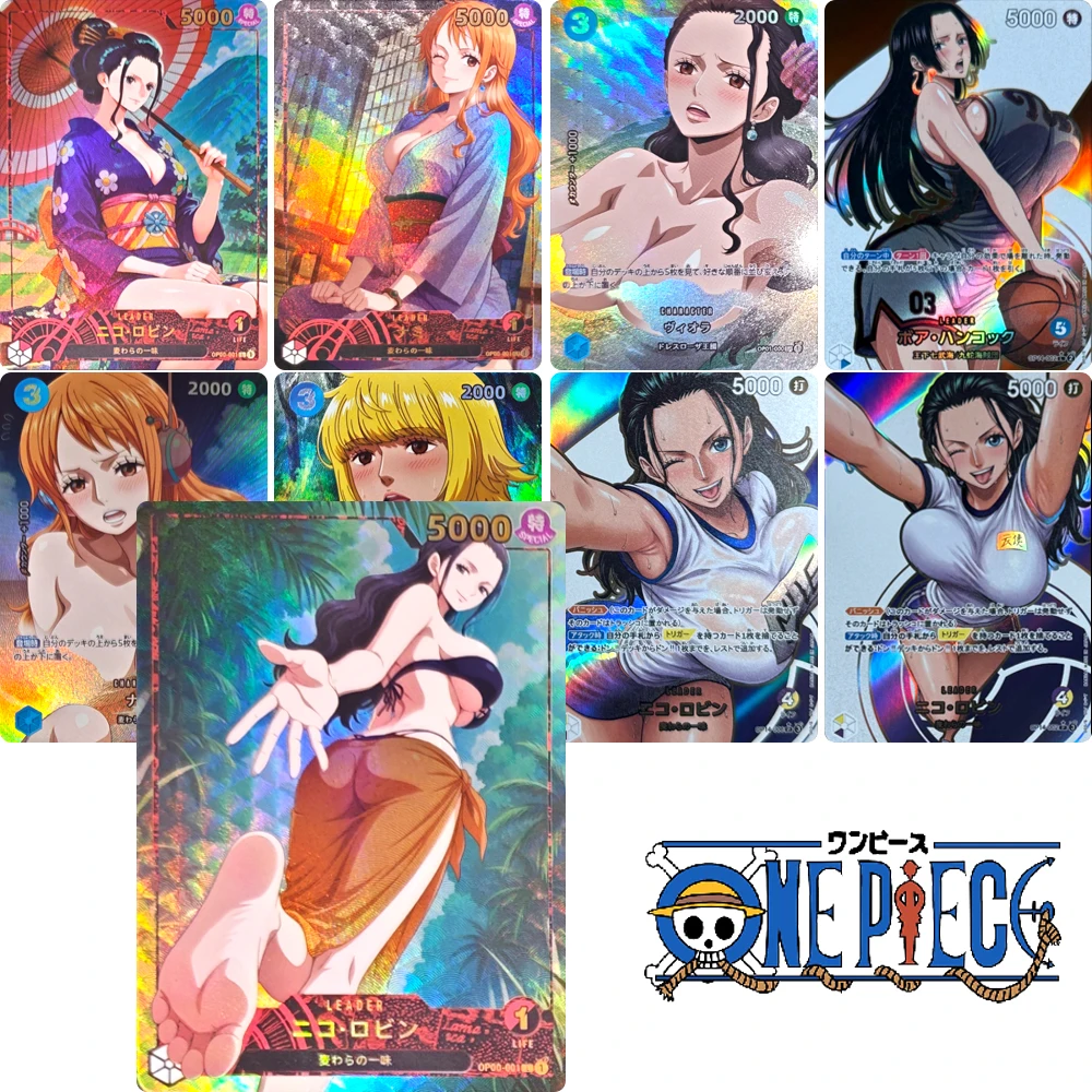 

Персонажи аниме ONE PIECE Nefertari D Vivi Nami DIY Домашняя красота Коллекционная карта Рождественский подарок на день рождения Игровые игрушки