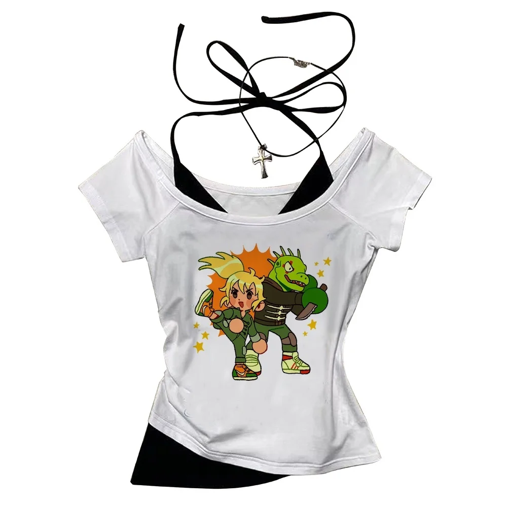Dorohedoro crop top female 2000s goth dollette cheap japan tshirt jojifuku dollette gothic funny