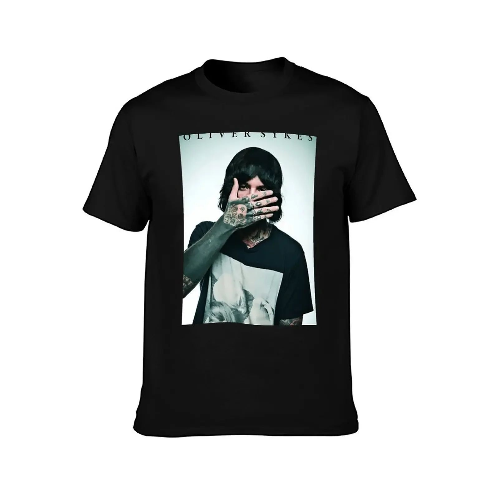 BEST MERCH / OLIVER SYKES T-Shirt blue lock plus size clothes animal prinfor boys summer top mens designer t shirt