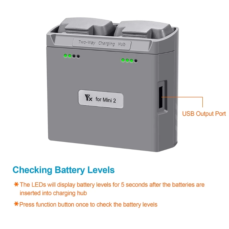 MINI 2-Way CHARGING HUB แบตเตอรี่ Manager ได้อย่างรวดเร็วชาร์จ อุปกรณ์เสริมสำหรับ Mini 2/MINI