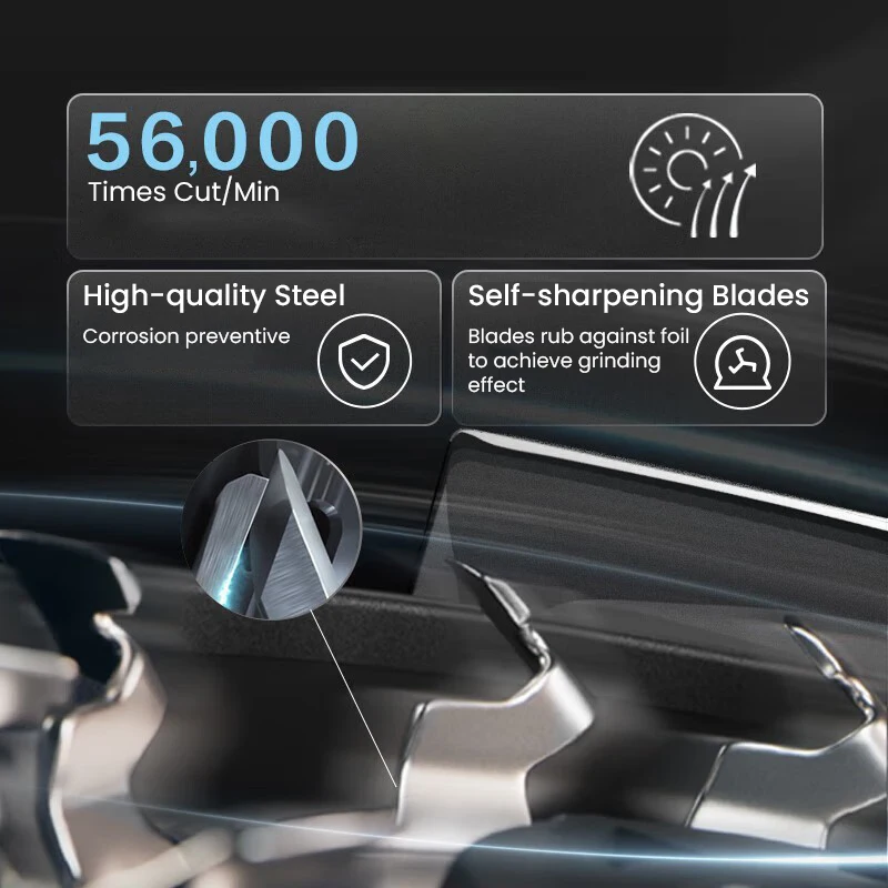 ماكينة حلاقة كهربائية فيليبس S2306 برأس عائم، شحن سريع، مؤشر شحن، شفرات حلاقة رطبة وجافة، شفرات شحذ ذاتية #4