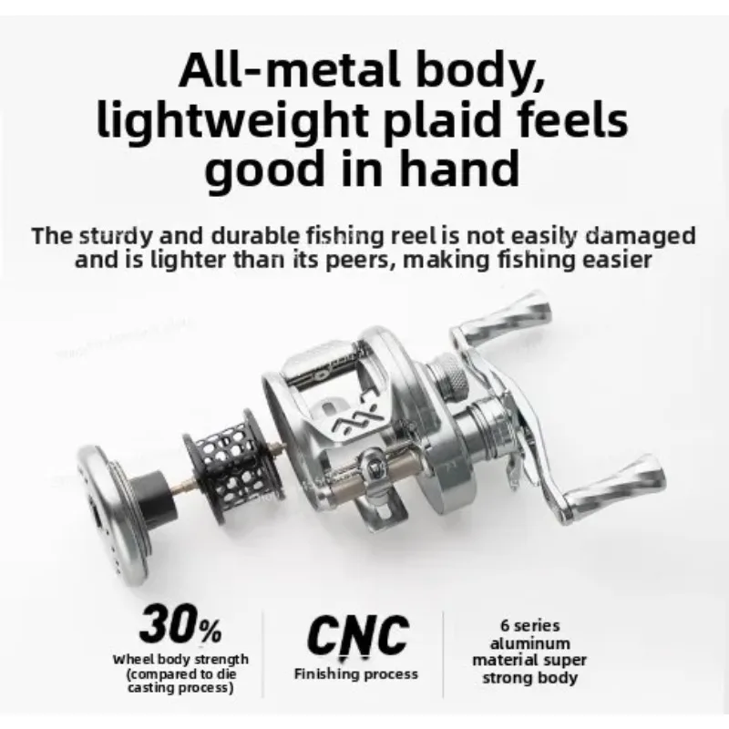 B51 Micro Drum Fishing Reel | DC Water Drop Wheel Smooth Anti-Bird's Nest Lure Casting Reel