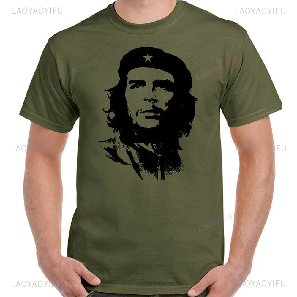 Che Guevara Shirt Rebel Cuban Shirt Guerrilla Revolution TShirt Casual Short Sleeve Men High Quality Tee Cotton Loose Tops