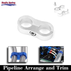 AN16 16AN Double Hole Clamp Universal Oil Fuel Water Hose Pipe Line Aluminum Pipeline arrange and trim Separator Clamp Holder