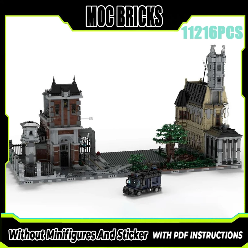 

Exquisite New Product MOC Building Block Model 76300 Asylum Expansion Technology Modular Children's Toy Gift DIY Assembly Set