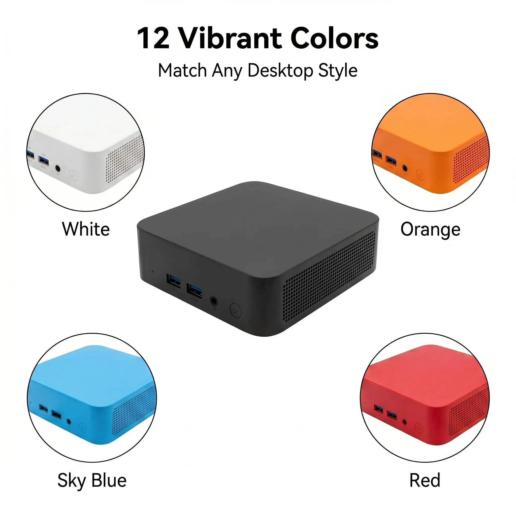 N95 Intel Mini Desktop Computer 16GB DDR4 1TB 2TB M.2 NVMe SSD WiFi 6 BT5.2 Low Power PC Pro Max Ultra