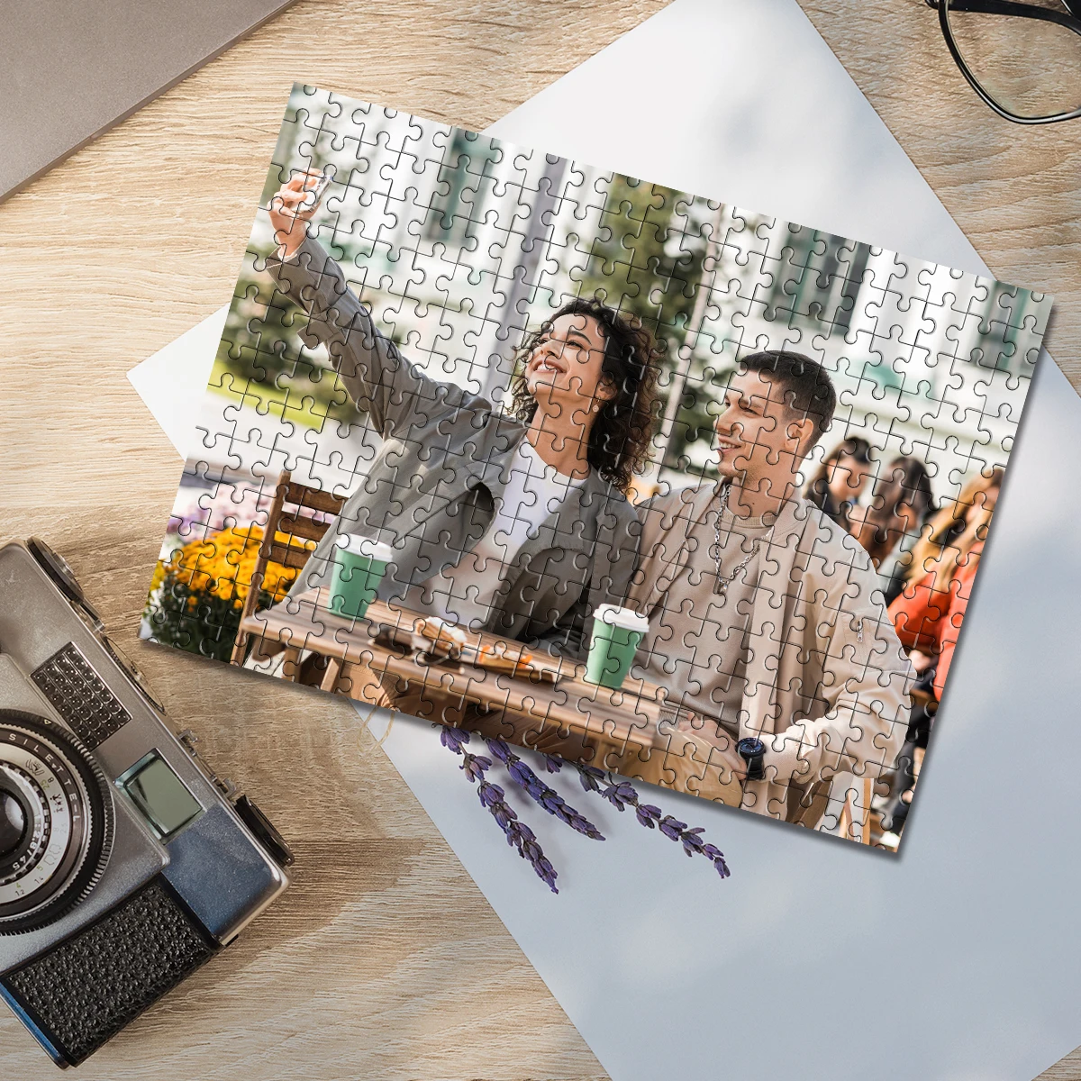 35/300/500/1000pcs Personalized Custom Photo Puzzle couple photos Friends A Memorable Keepsake Or A Special Celebration