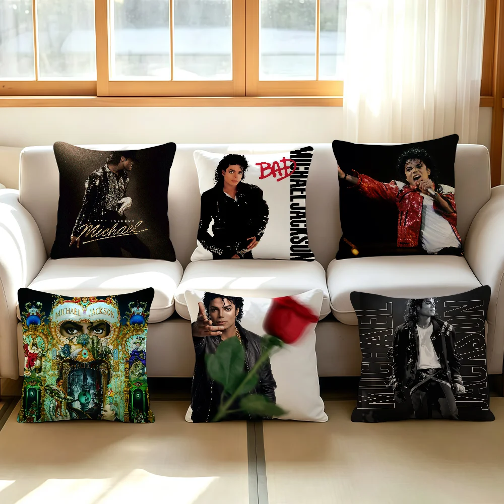 Singer M-MICHAEL J-JACKSON cushion cover Anti-dustmite Sofa Cushion Decorative Office Cover Lounge Area Indoor & Outdoor Use