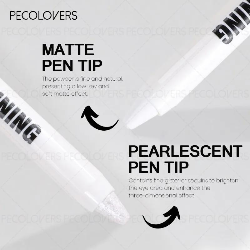 1 Pc Shiny Eyeshadow Pen Highlighter, Shimmer Highlight Stick, Brightening Eye Cheek Glitter Eye Makeup, Bold Eye Makeup Look