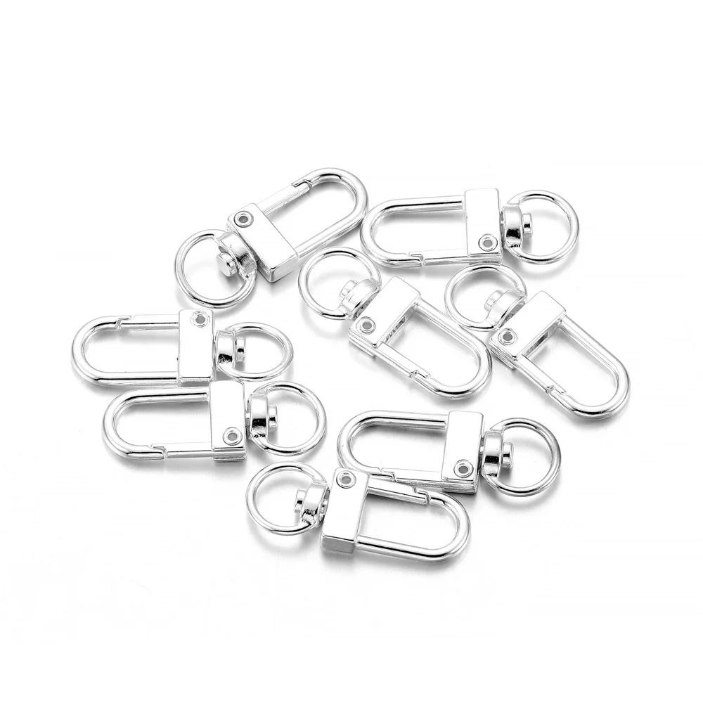 10 stuks 13x33mm Roterende Hond Gesp Snap Kreeft Sluitingen Haken voor DIY Sieraden Maken Sleutelhanger Tas sluiting Accessoires Benodigdheden