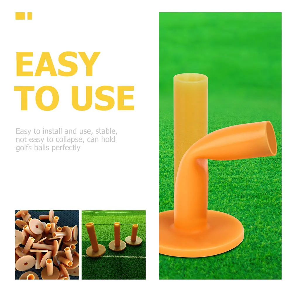 

8Pcs Rubber Golfs Ball Holders Flexible Professional Tees Durable Stable Driving Range Golf Practice Mat Accessories