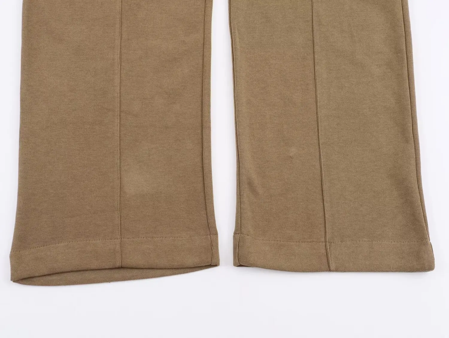 Dave & Di Nordic الحد الأدنى الكاكي خمر فضفاض المناسب سراويلي حريمي مع الرباط السراويل المستقيمة السراويل النسائية الأنيقة ، امرأة Clo #6