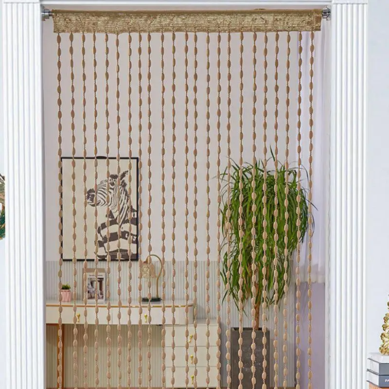 Bead Drape Beaded Drape Decorative Background Tassel Rope for Dining Bathroom Bedroom Balcony Hotel Kitchen Wardrobe Apartment