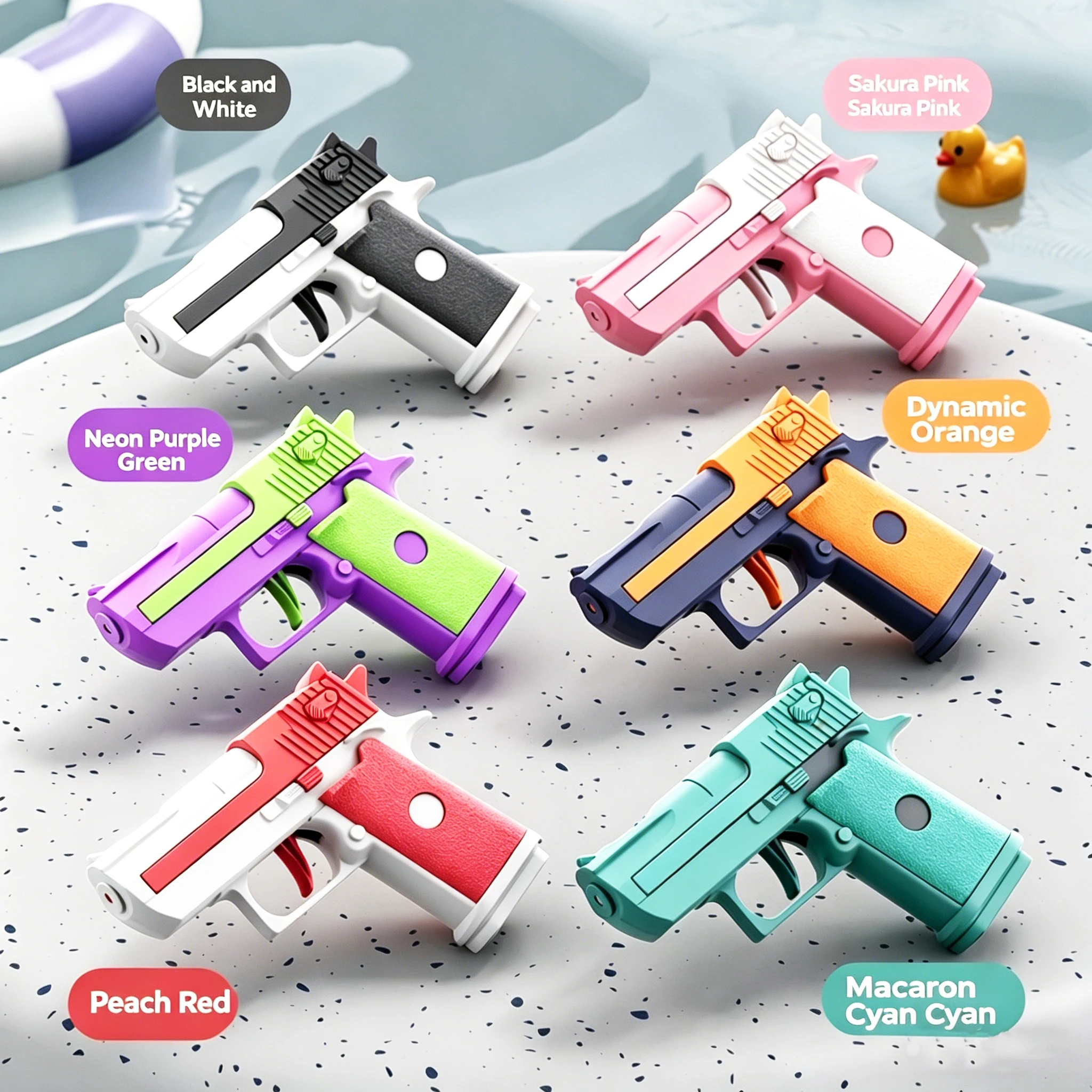 Mini Water Pistol Mechanical Continuous Firing Water Gun Summer Pool Shooting Watergun Manual Water Gun Outdoor Game Toys Gifts