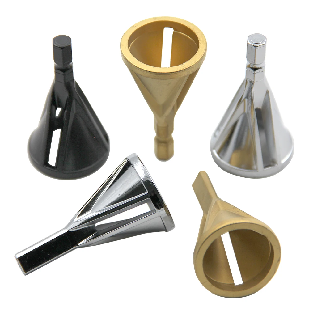 

Hex/Triangle Handle 3-Blade External Chamfer Tool,Fast Deburring Drill Bit Accessory for Stainless Steel,Copper & Screw Trimming