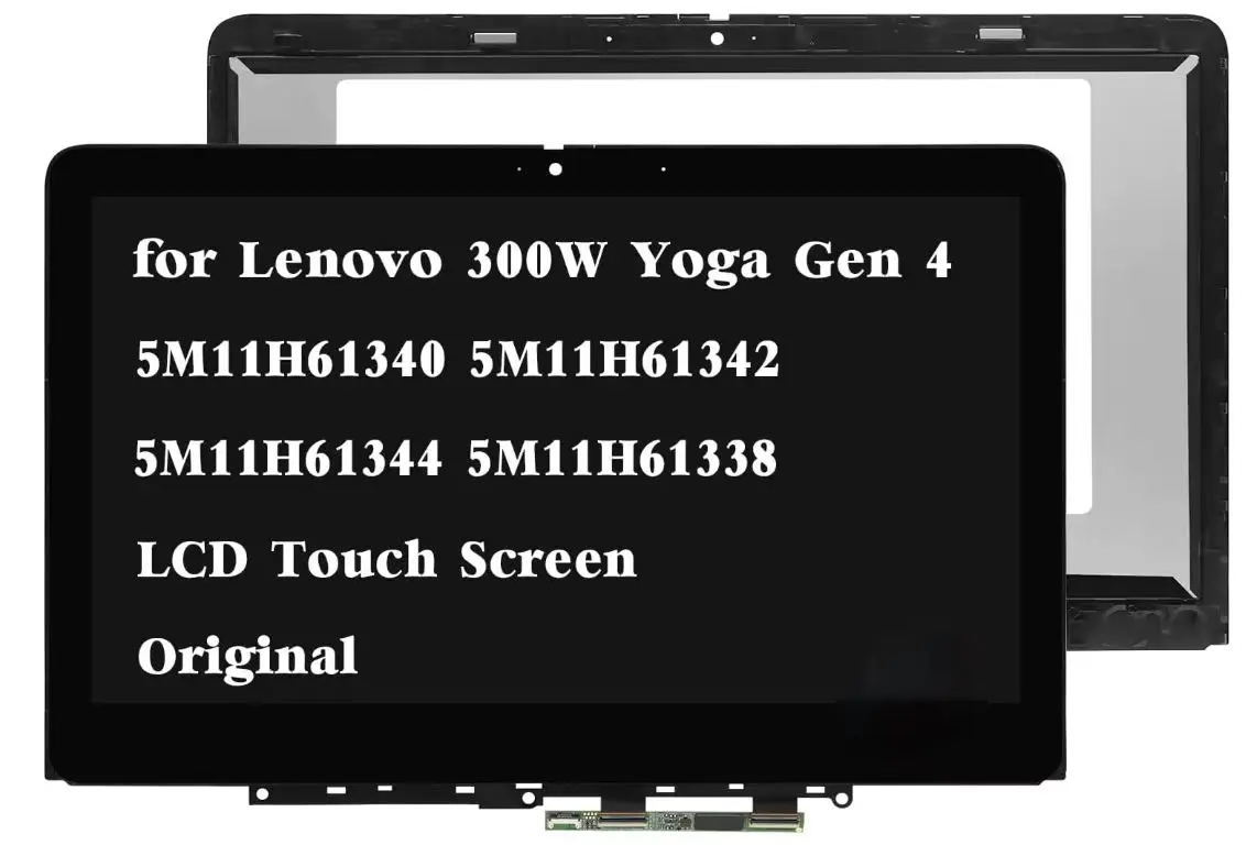11.6 Inch Laptop LCD Touch Screen Display Digitizer Assembly Replacement For Lenovo 300w Yoga Gen 4 82VM 82VN 5M11H61340