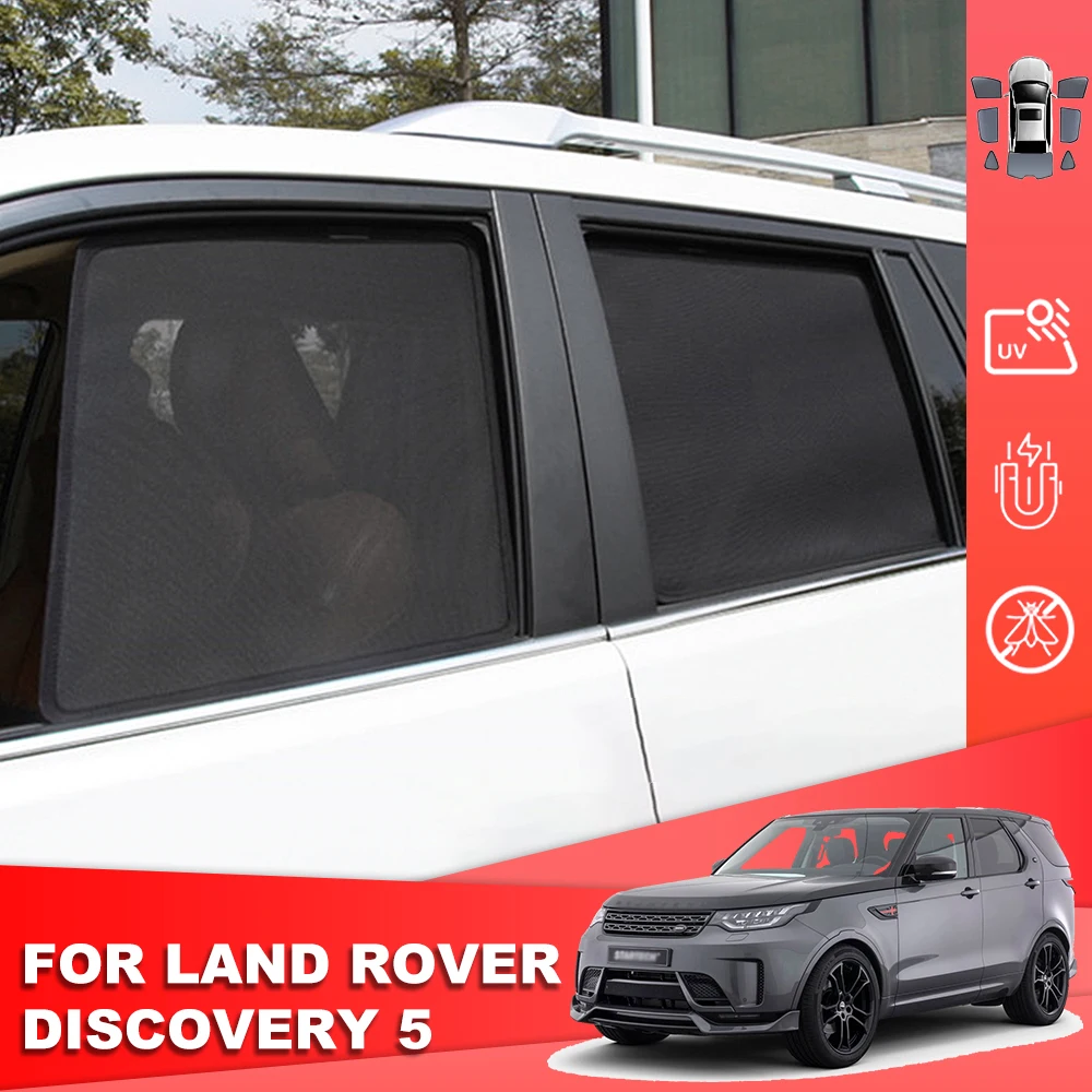 

For Land Rover Discovery 5 L462 2017-2024 Magnetic Car Sunshade Shield Front Windshield Curtain Rear Side Baby Window Sun Shade