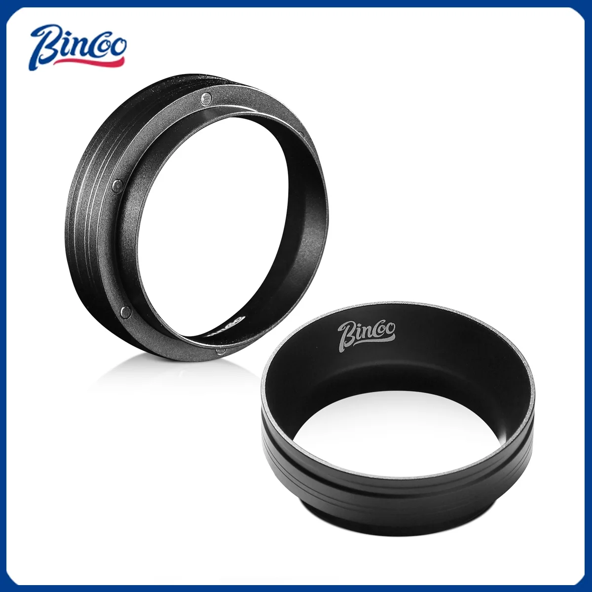 BINCOO Coffee Dosing Ring Magnetic 51mm 58mm For Portafilter Espresso Coffee Handle Cloth Powder Dosing Ring Barista Funnel Tool