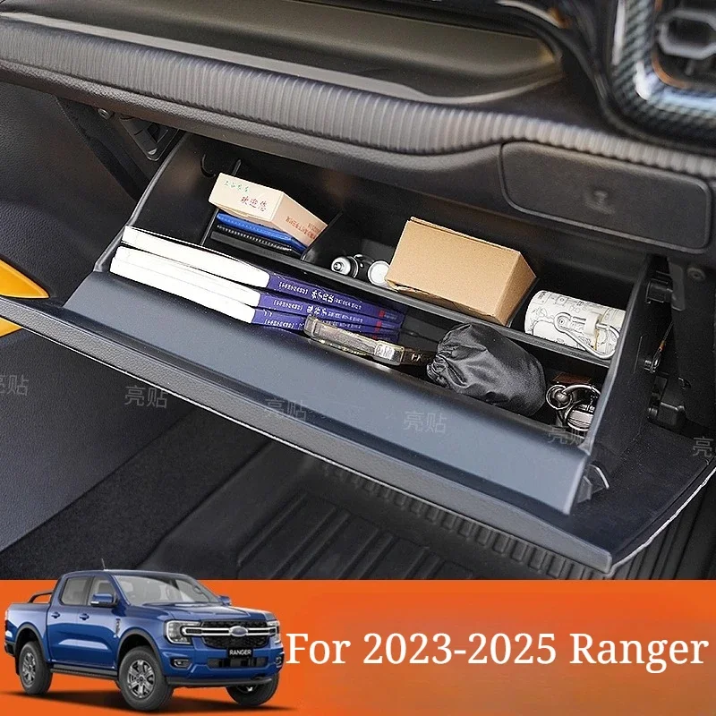 Glove Box Storage Partition Baffle for 2023 2024 2025 Ranger Co-pilot Interior Modification Accessories
