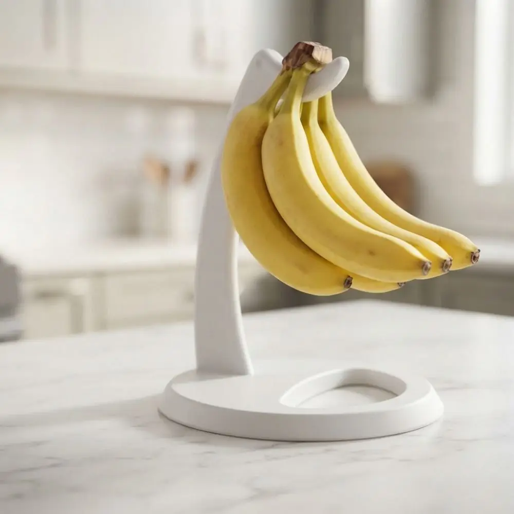 3D Printed Banana Hanger Freestanding Keep Bananas Fresh Banana Holder Plastic Space Saving Banana Tree Stand Fruit Storage