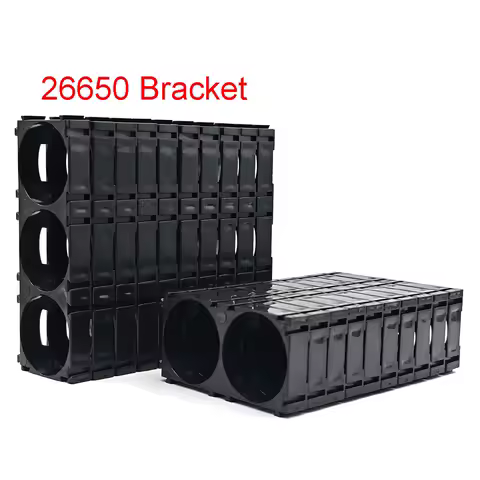 10PCS 26650 26700 26800 Battery Holder Bracket Lithium Battery Plastic Bracket Fixed Bracket DIY Battery Pack 1-2 1-3 26.3MM