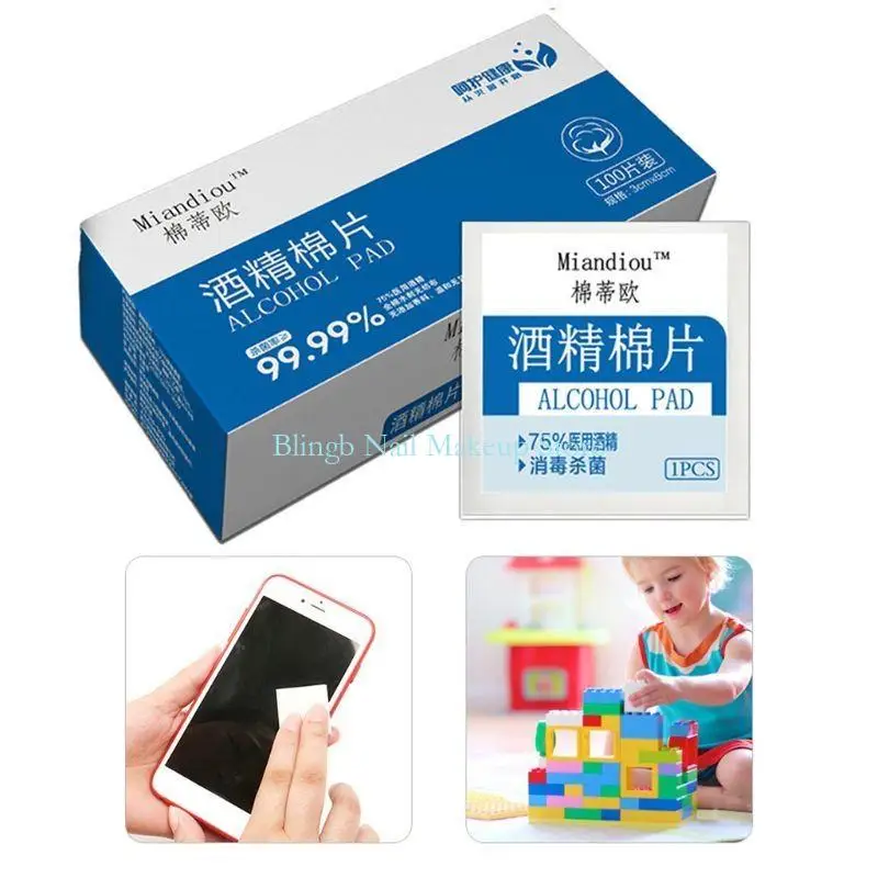 28TA 100Pcs/Box Portable Pad Cleansing Wet Wipes Tablet Individually Wrapped