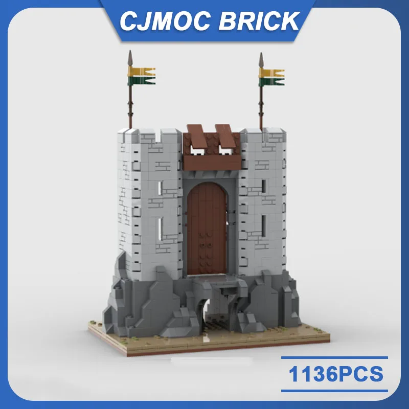 Rings Movie Model Gate of Helms Deep Moc Building Bricks 1136PCS Technology Modular Blocks Gifts Christmas Toys DIY Set Assembly