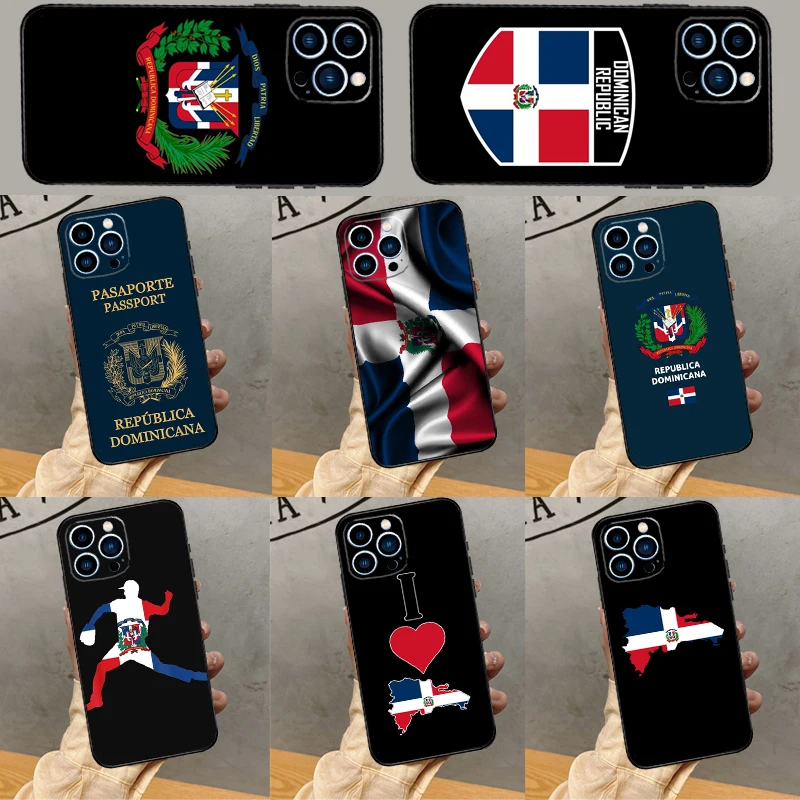 Dominican Republic Flag Phone Case For iPhone 16 15 14 13 12 11 Pro Max 12 13 Mini X XR XS Max 6s 8 7 Plus Cover