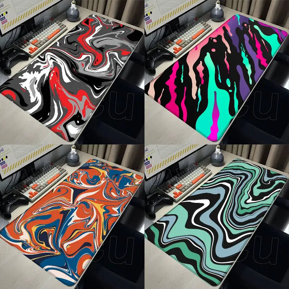 Strata Liquid Mouse Pad Rubber Thicken Overlock Gaming Table Mat Office Computer Keyboard Pad PC Mousepad
