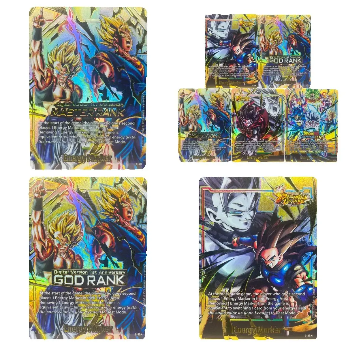 

Dragon Ball Collection Cards DIY hot stamping Son Goku Majin Buu Broli Energy Marker Card Self Made Game Anime Cards Gift Toy