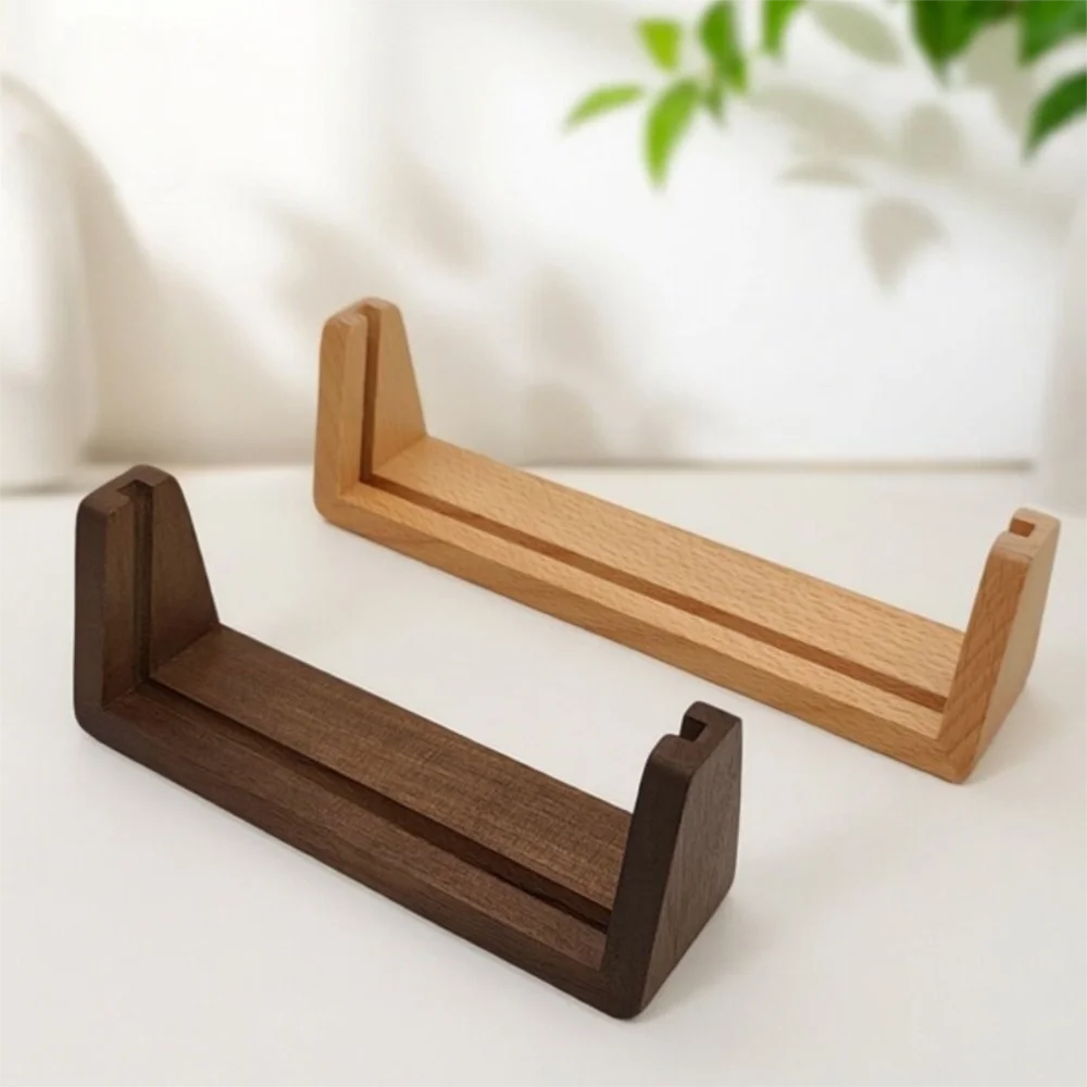 U-shaped Photo Frame Wooden Holder Beech Wood Photo Display Picture Frame Holder Desktop Walnut Wood Picture Holder Home Decor